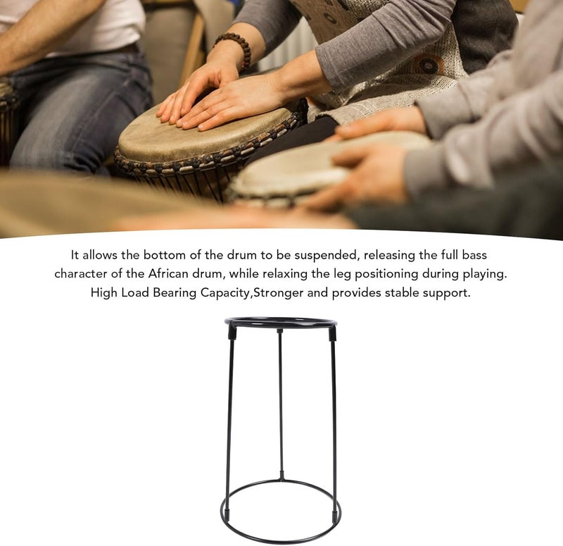 Fockety Lightweight Djembe Floor Stand, Carbon Steel Travel Djembe Stand Portable African Drum Stand for Adults And Beginners - Image 4